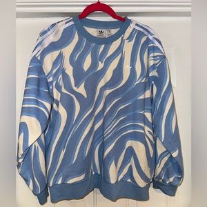 adidas Originals Abstract Allover Animal Print Sweatshirt